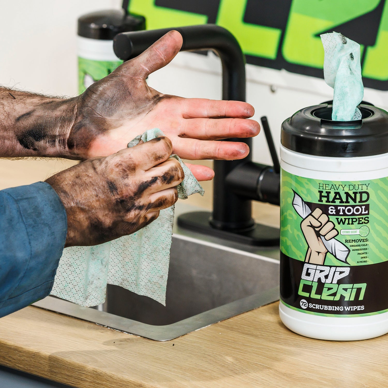 Grip Clean HW30 Grip Clean Hand and Tool Wipes