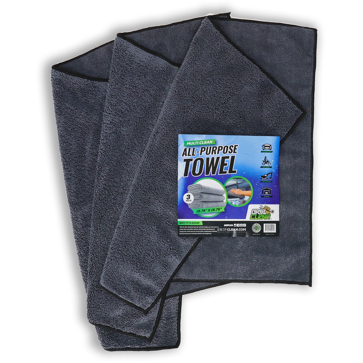 MultiClean All-Purpose Cleaning Rags (3pk)